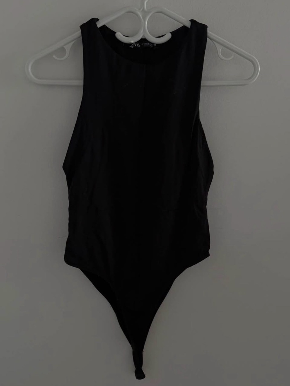 Zara Black Seamless Bodysuit — Size Small